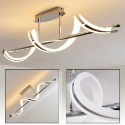 Hofstein Vora Deckenleuchte LED Chrom, 1-flammig