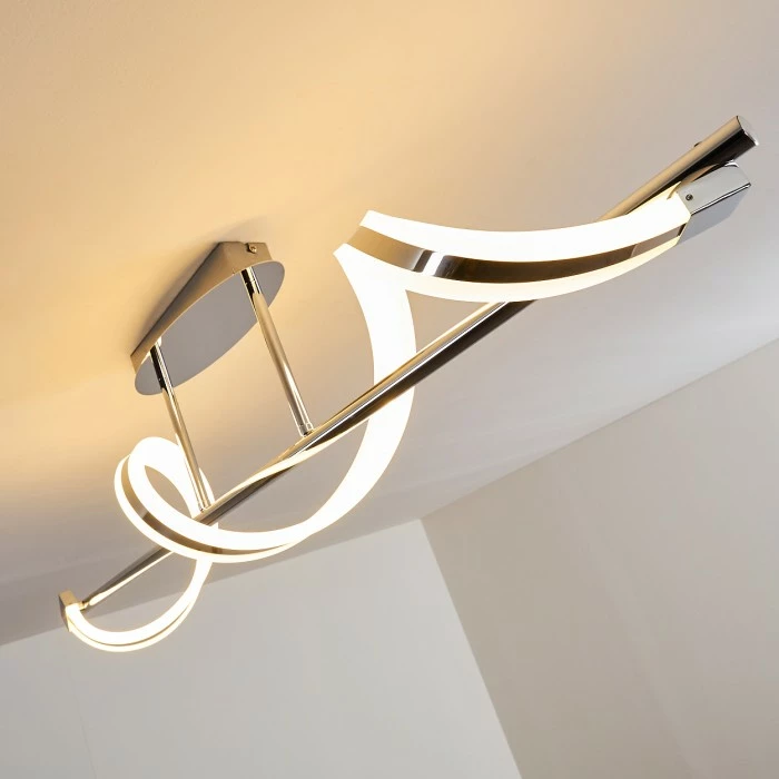 Hofstein Vora Deckenleuchte LED Chrom, 1-flammig – Bild 11