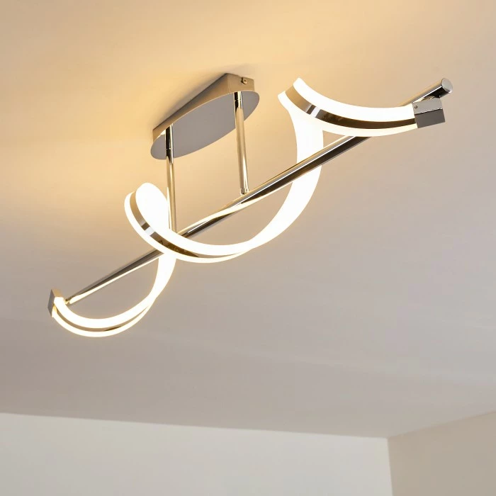 Hofstein Vora Deckenleuchte LED Chrom, 1-flammig – Bild 12