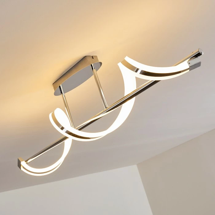 Hofstein Vora Deckenleuchte LED Chrom, 1-flammig – Bild 5