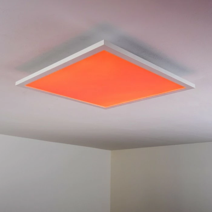 Hofstein Wabos Deckenpanel LED Weiß, 1-flammig, Fernbedienung, Farbwechsler – Bild 14