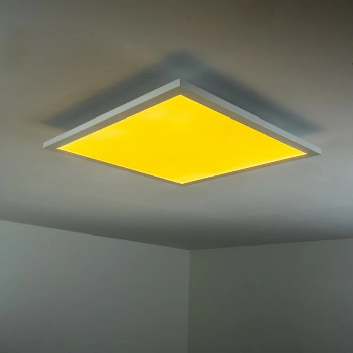 Hofstein Wabos Deckenpanel LED Weiß, 1-flammig, Fernbedienung, Farbwechsler – Bild 17