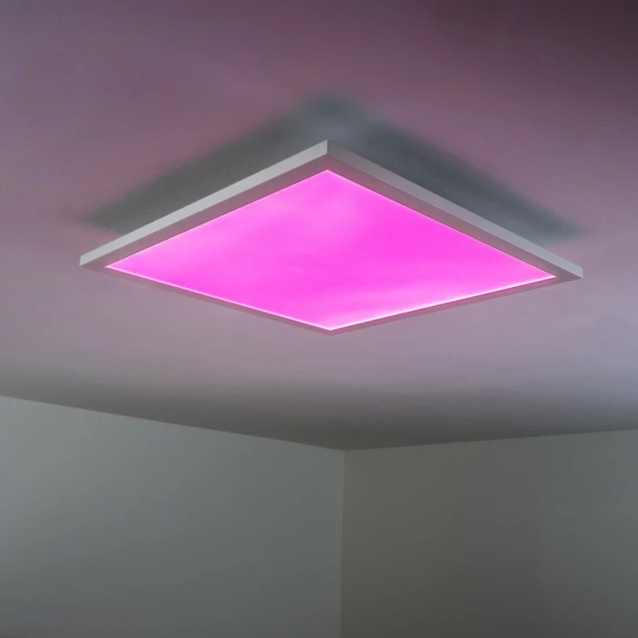 Hofstein Wabos Deckenpanel LED Weiß, 1-flammig, Fernbedienung, Farbwechsler – Bild 18