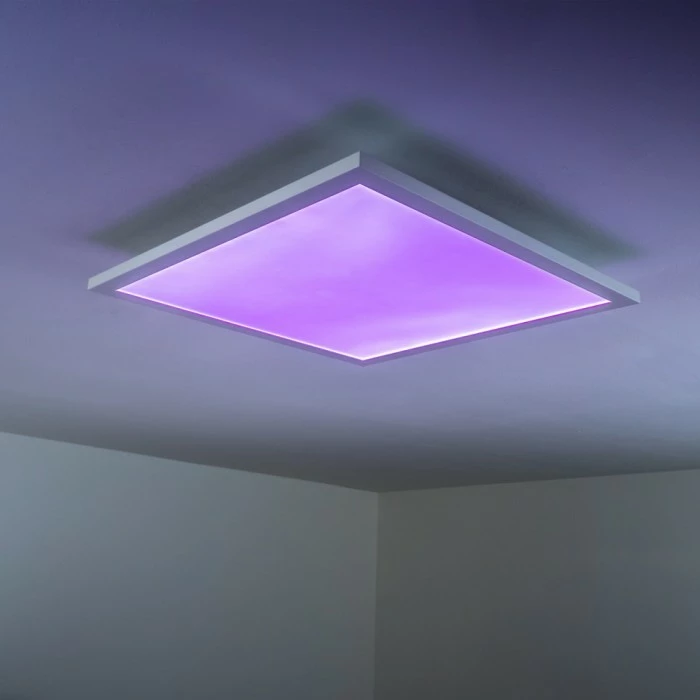 Hofstein Wabos Deckenpanel LED Weiß, 1-flammig, Fernbedienung, Farbwechsler – Bild 19