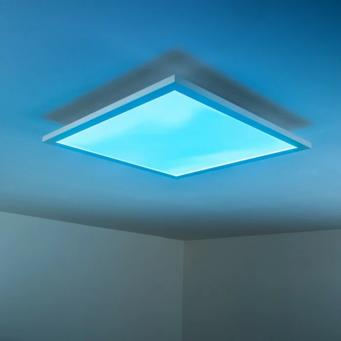 Hofstein Wabos Deckenpanel LED Weiß, 1-flammig, Fernbedienung, Farbwechsler – Bild 21