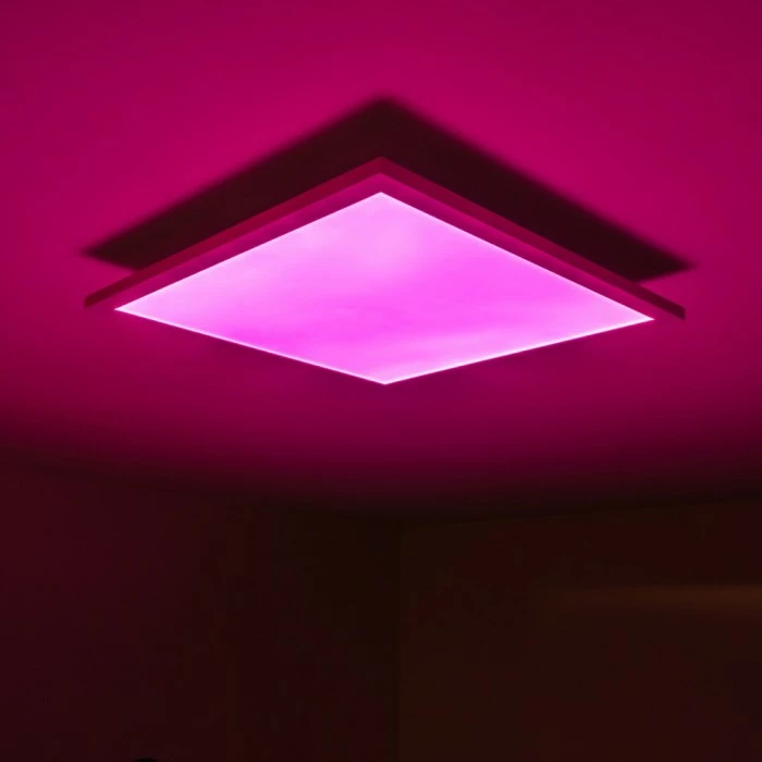 Hofstein Wabos Deckenpanel LED Weiß, 1-flammig, Fernbedienung, Farbwechsler – Bild 22