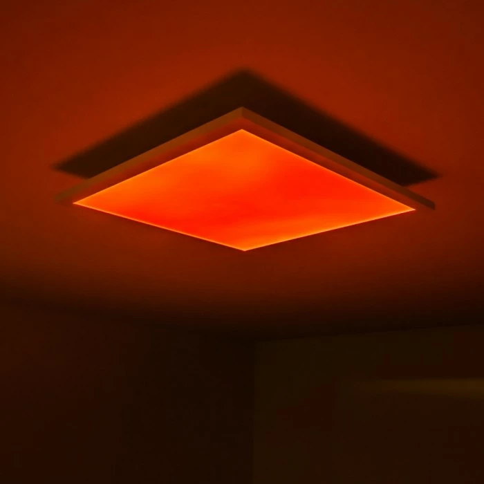 Hofstein Wabos Deckenpanel LED Weiß, 1-flammig, Fernbedienung, Farbwechsler – Bild 25