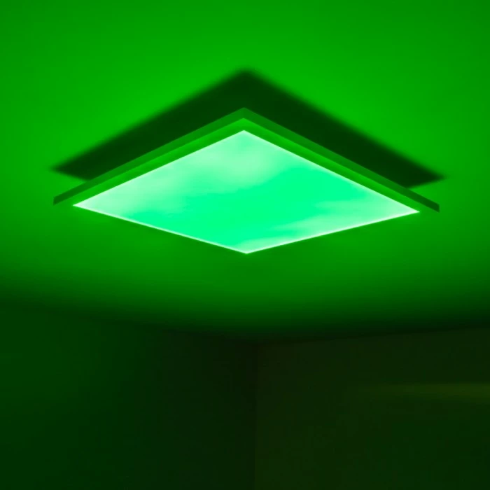 Hofstein Wabos Deckenpanel LED Weiß, 1-flammig, Fernbedienung, Farbwechsler – Bild 26