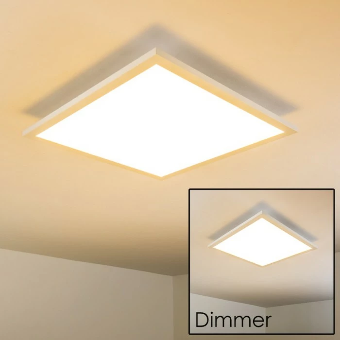 Hofstein Wabos Deckenpanel LED Weiß, 1-flammig, Fernbedienung, Farbwechsler – Bild 4