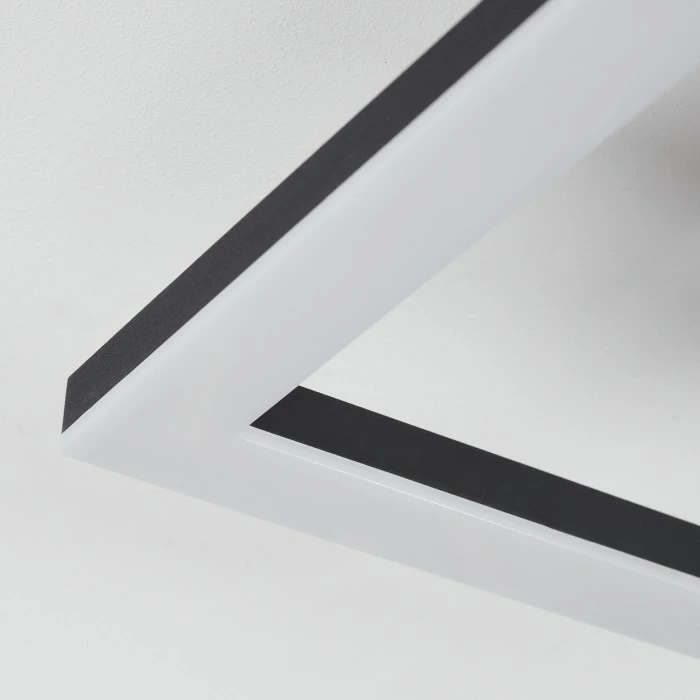 Hofstein Walschbronn Deckenleuchte LED Schwarz, Naturfarben, 1-flammig – Bild 3