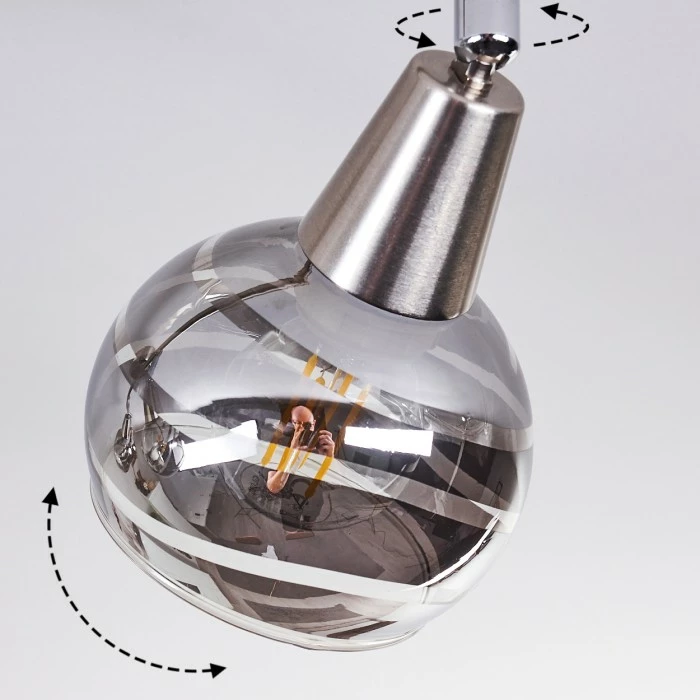 Hofstein Warga Deckenleuchte LED Nickel-Matt, 4-flammig – Bild 6