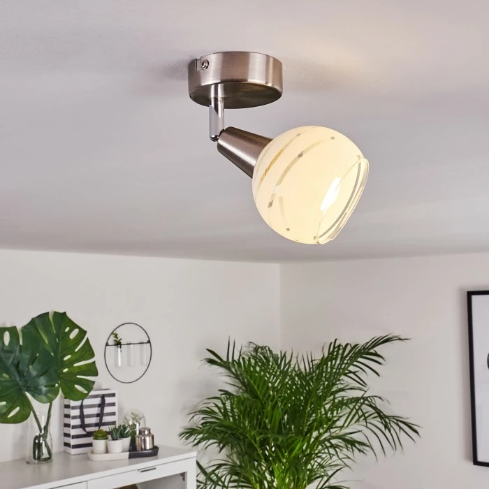 Hofstein Warga Deckenleuchte LED Nickel-Matt, 1-flammig – Bild 11