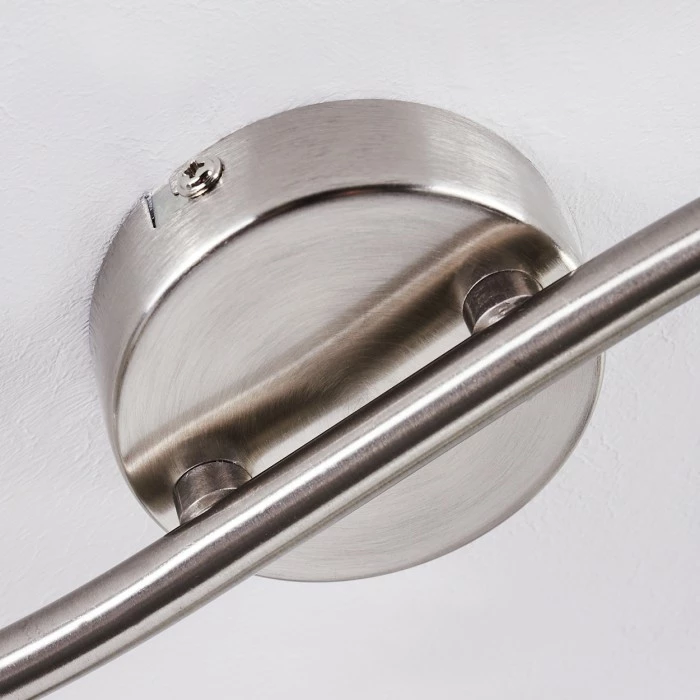 Hofstein Warga Deckenleuchte LED Nickel-Matt, 2-flammig – Bild 3