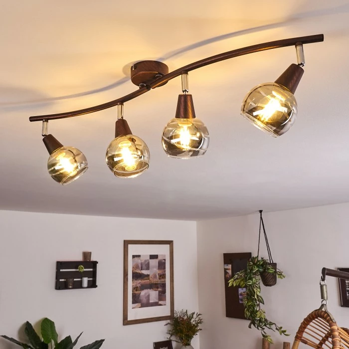 Hofstein Warga Deckenleuchte LED Bronze, 4-flammig