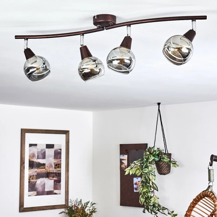 Hofstein Warga Deckenleuchte LED Bronze, 4-flammig – Bild 2