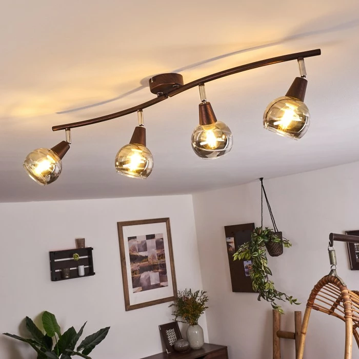 Hofstein Warga Deckenleuchte LED Bronze, 4-flammig – Bild 7