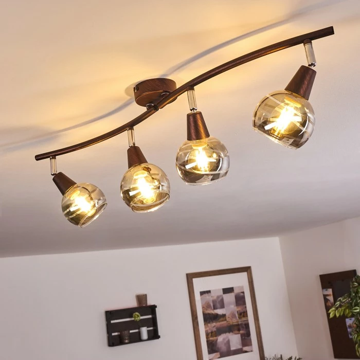 Hofstein Warga Deckenleuchte LED Bronze, 4-flammig – Bild 9