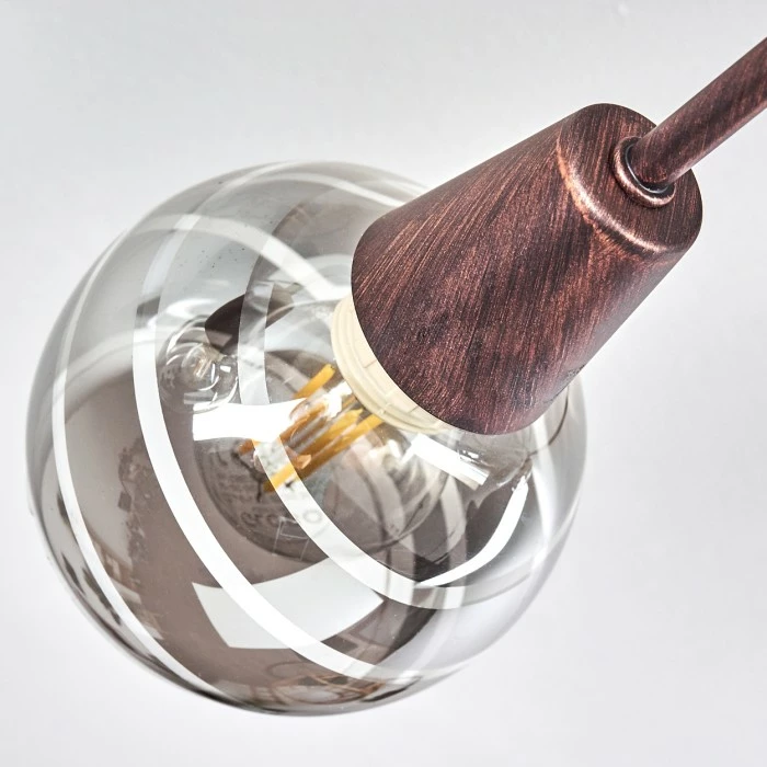 Hofstein Warga Deckenleuchte LED Bronze, 4-flammig – Bild 6