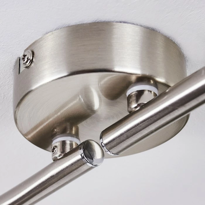 Hofstein Warga Deckenleuchte LED Nickel-Matt, 4-flammig – Bild 6