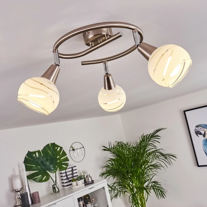 Hofstein Warga Deckenleuchte LED Nickel-Matt, 3-flammig – Bild 11