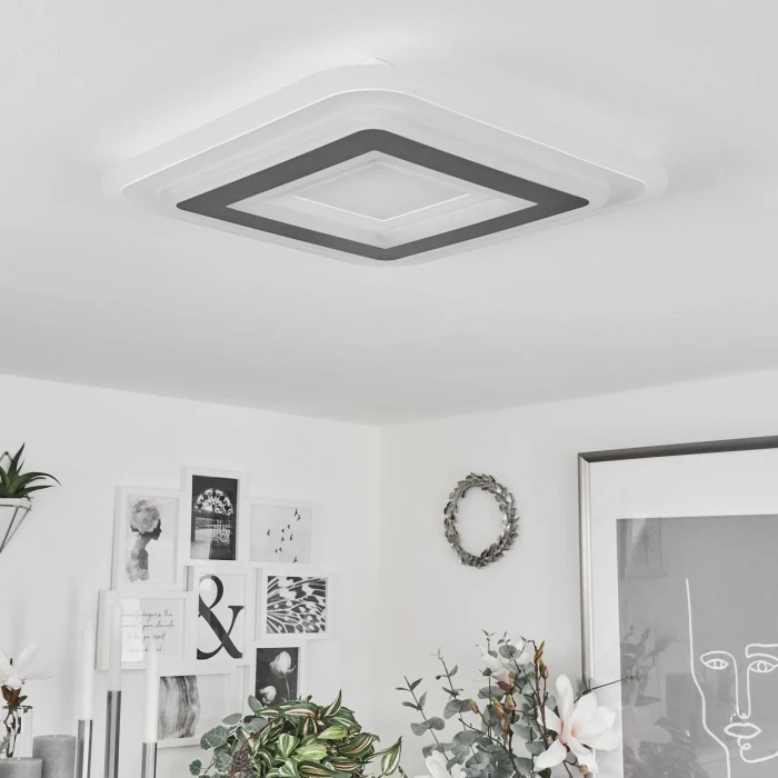 Hofstein Wawo Deckenpanel LED Weiß, 1-flammig, Fernbedienung – Bild 5