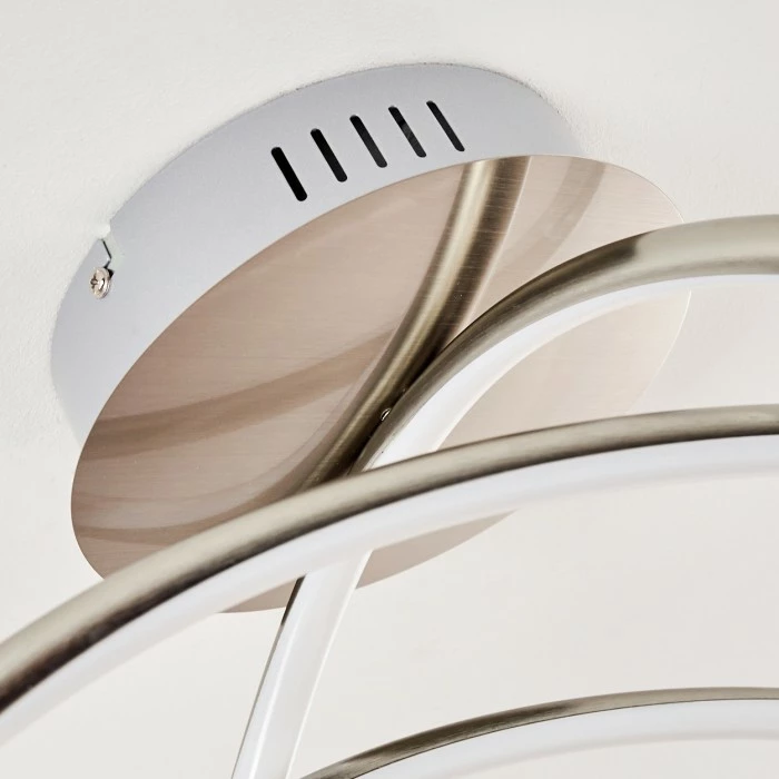 Hofstein Wengi Deckenleuchte LED Nickel-Matt, 1-flammig – Bild 11