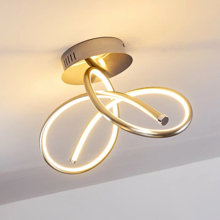 Hofstein Wengi Deckenleuchte LED Nickel-Matt, 1-flammig – Bild 13