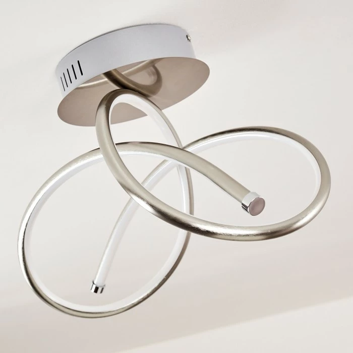 Hofstein Wengi Deckenleuchte LED Nickel-Matt, 1-flammig – Bild 14