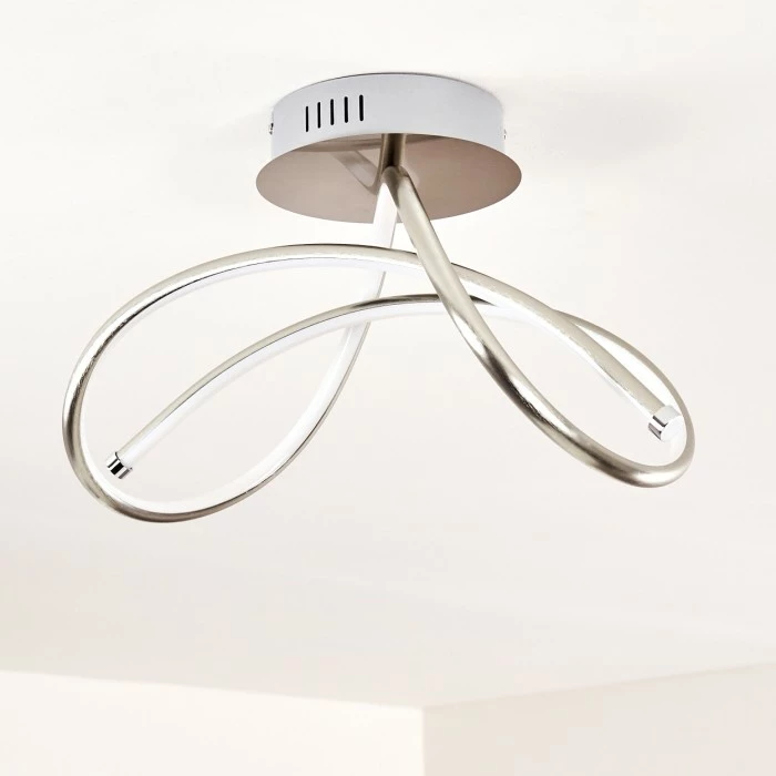 Hofstein Wengi Deckenleuchte LED Nickel-Matt, 1-flammig – Bild 17