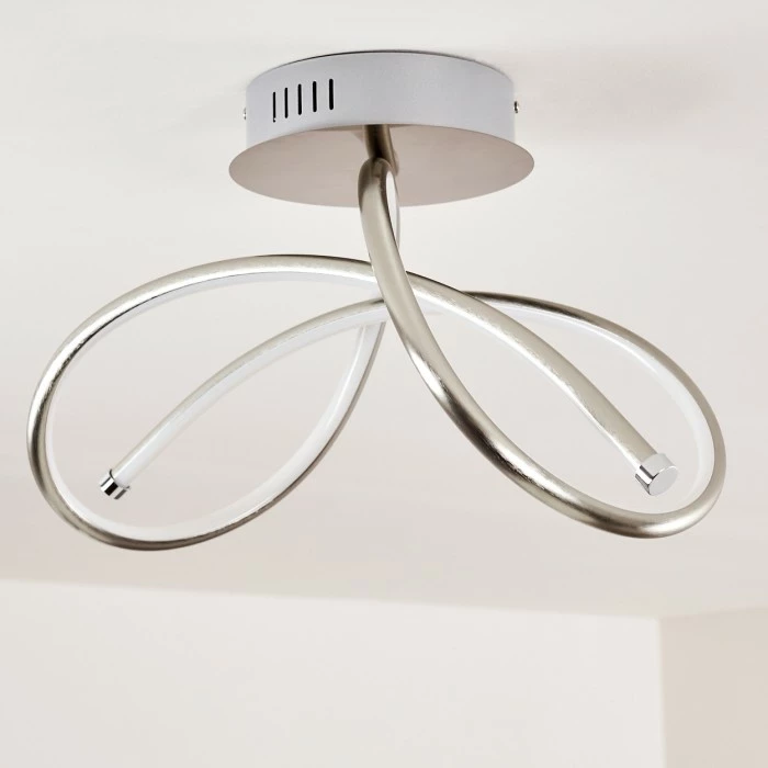 Hofstein Wengi Deckenleuchte LED Nickel-Matt, 1-flammig – Bild 18