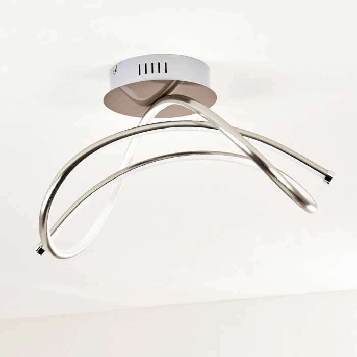 Hofstein Wengi Deckenleuchte LED Nickel-Matt, 1-flammig – Bild 9