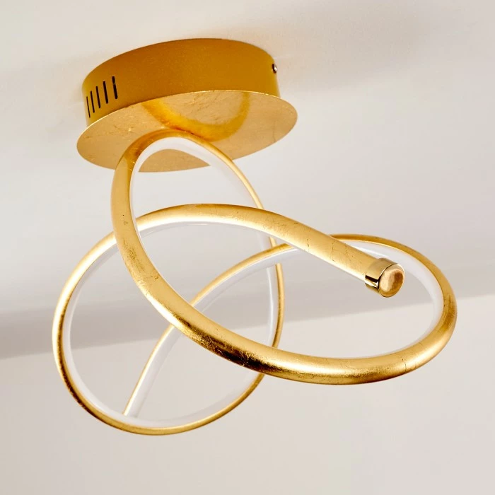 Hofstein Wengi Deckenleuchte LED Gold, 1-flammig – Bild 12