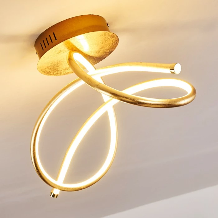 Hofstein Wengi Deckenleuchte LED Gold, 1-flammig – Bild 13