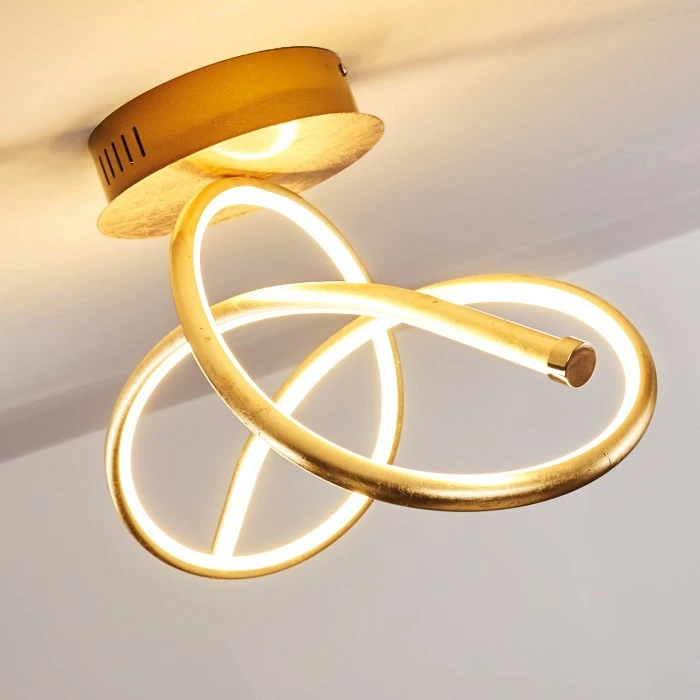 Hofstein Wengi Deckenleuchte LED Gold, 1-flammig – Bild 14