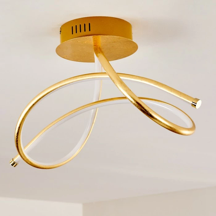 Hofstein Wengi Deckenleuchte LED Gold, 1-flammig – Bild 15