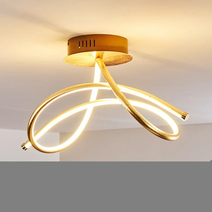 Hofstein Wengi Deckenleuchte LED Gold, 1-flammig – Bild 18