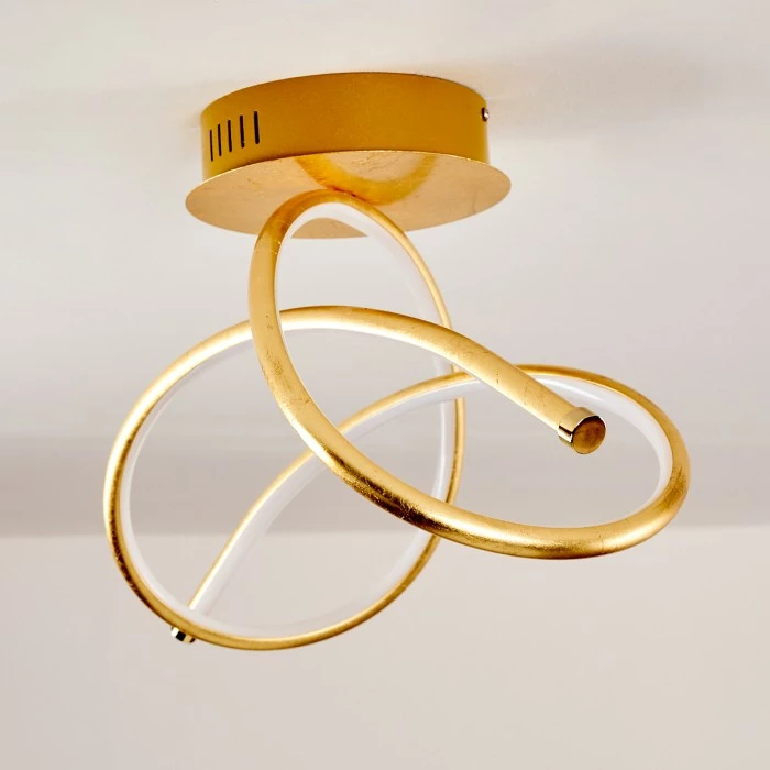 Hofstein Wengi Deckenleuchte LED Gold, 1-flammig – Bild 5