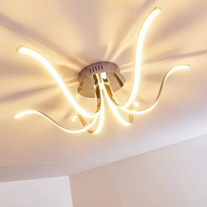 Hofstein Wikon Deckenleuchte LED Chrom, 6-flammig – Bild 12