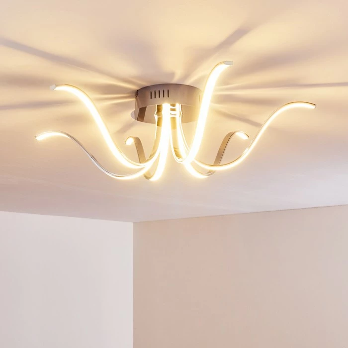 Hofstein Wikon Deckenleuchte LED Chrom, 6-flammig – Bild 13