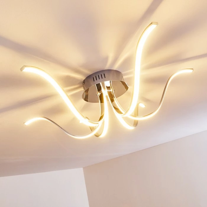 Hofstein Wikon Deckenleuchte LED Chrom, 6-flammig – Bild 16