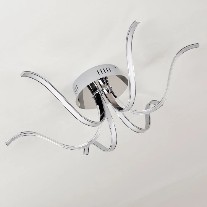 Hofstein Wikon Deckenleuchte LED Chrom, 6-flammig – Bild 18