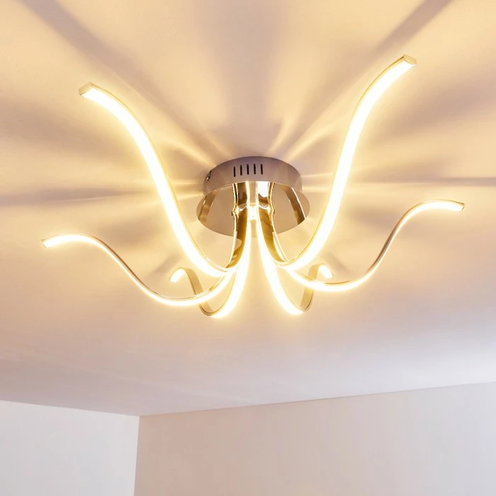 Hofstein Wikon Deckenleuchte LED Chrom, 6-flammig – Bild 19