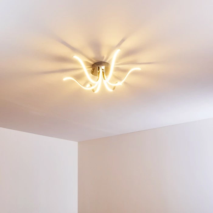 Hofstein Wikon Deckenleuchte LED Chrom, 6-flammig – Bild 8