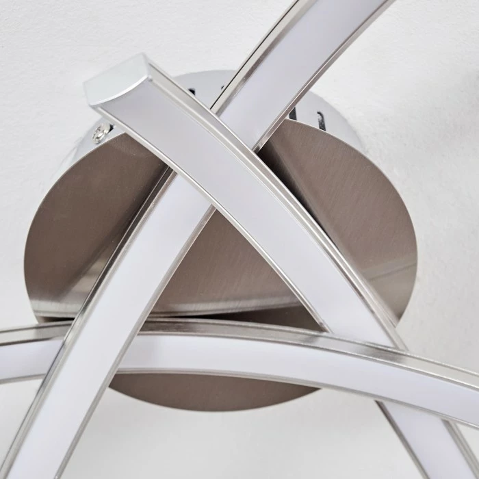 Hofstein Wikon Deckenleuchte LED Nickel-Matt, 3-flammig – Bild 11