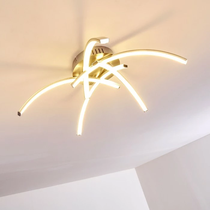 Hofstein Wikon Deckenleuchte LED Nickel-Matt, 5-flammig – Bild 14