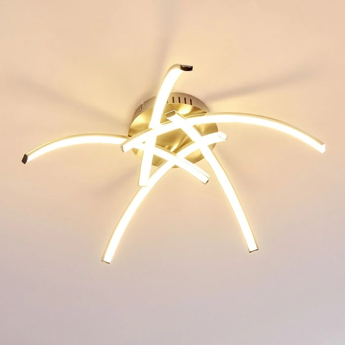 Hofstein Wikon Deckenleuchte LED Nickel-Matt, 5-flammig – Bild 15