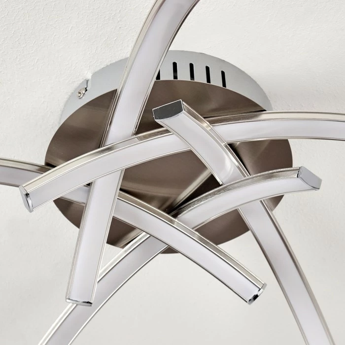 Hofstein Wikon Deckenleuchte LED Nickel-Matt, 5-flammig – Bild 16