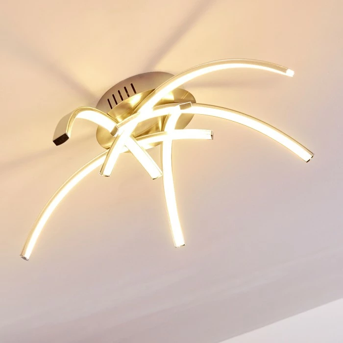 Hofstein Wikon Deckenleuchte LED Nickel-Matt, 5-flammig – Bild 19