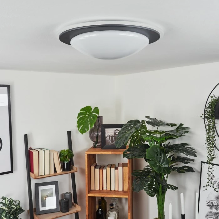 Hofstein Wil Deckenleuchte LED Anthrazit, Weiß, 1-flammig – Bild 5