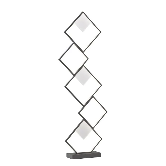 Wofi Leuchten Wofi Jade Stehleuchte LED Grau, 1-flammig – Bild 2